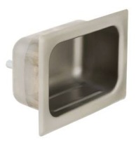 Bradley SA16 Series Recessed Chase Mounted Stainless Steel Security Soap Dish